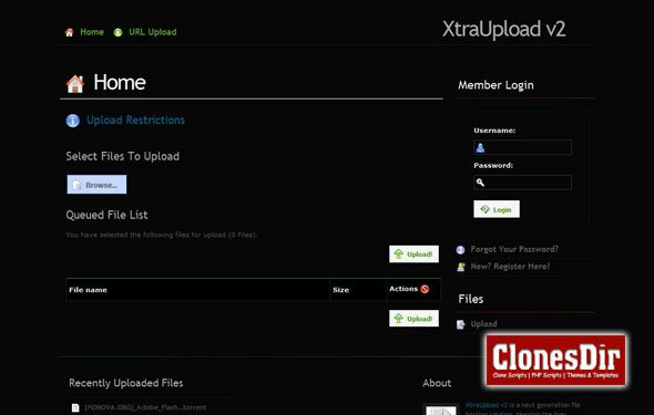 xtraupload file hosting script XtraUpload File Hosting Script