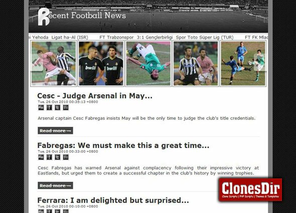 football news aggregator script Football News Aggregator Script