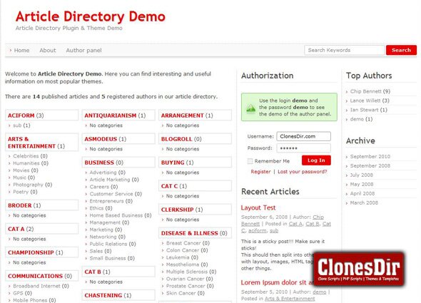 article directory wordpress plugin Article Directory WordPress Plugin