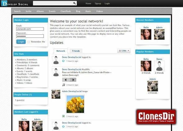 developsocial social networking script DevelopSocial Social Networking Script