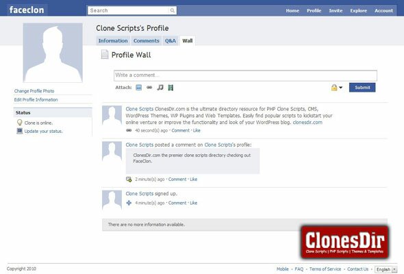 faceclon social network script Faceclon Social Network Script