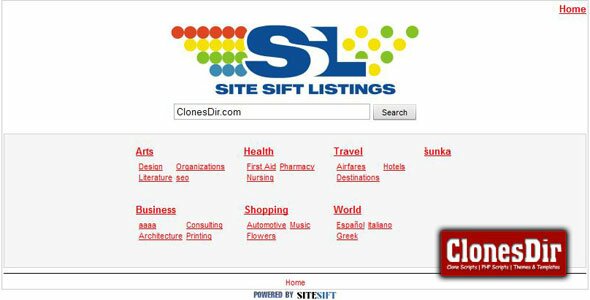 site sift directory script Site Sift Directory Script