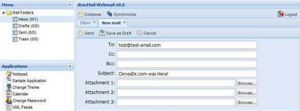 dracMail Webmail Script