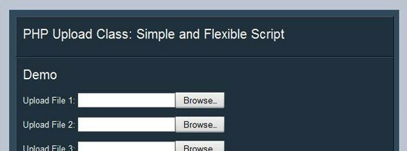 PHP File Upload Class Script