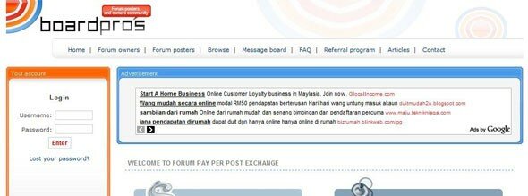 Forum Pay Per Post Script