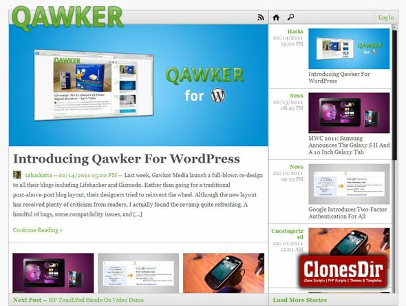 qawker wordPress theme Qawker WordPress Theme