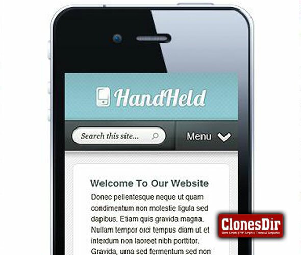 handheld mobile wordPress theme HandHeld Mobile Wordpress Theme