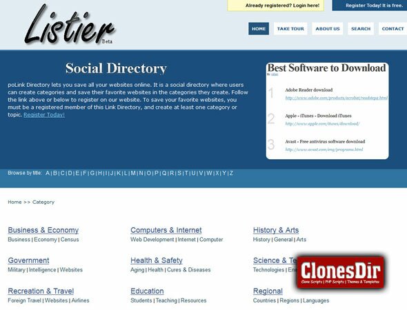 social directory script Social Directory Script