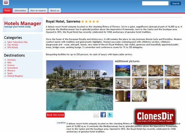 hotels management reservation script Hotels Management and Reservation Script