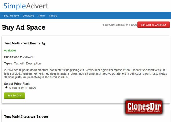 simple advert management script Simple Advert Management Script