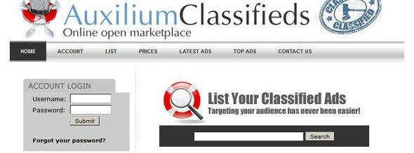 Auxilium Classified Ads Script